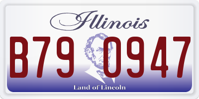 IL license plate B790947