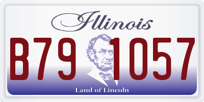 IL license plate B791057
