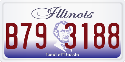 IL license plate B793188