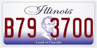 IL license plate B793700