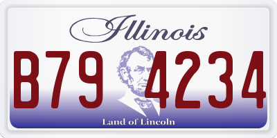 IL license plate B794234