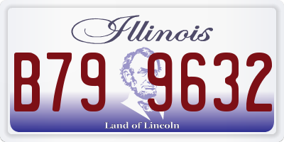 IL license plate B799632