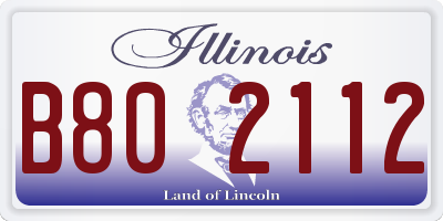 IL license plate B802112