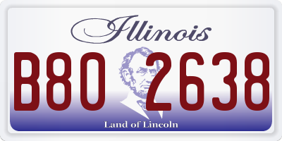 IL license plate B802638
