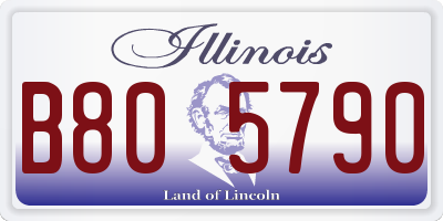 IL license plate B805790