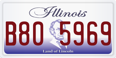IL license plate B805969