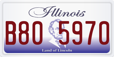 IL license plate B805970