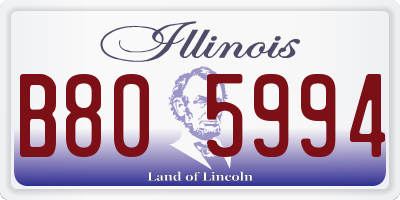 IL license plate B805994