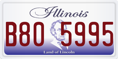 IL license plate B805995