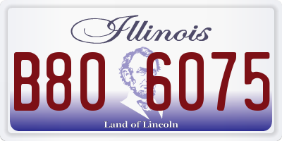IL license plate B806075