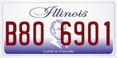 IL license plate B806901