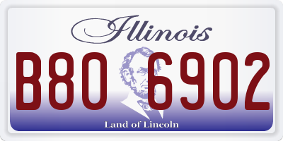 IL license plate B806902