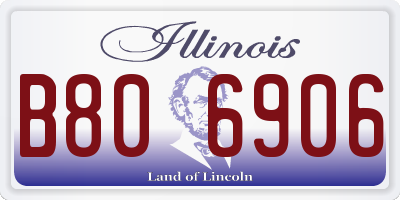 IL license plate B806906