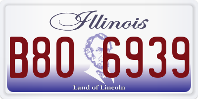 IL license plate B806939