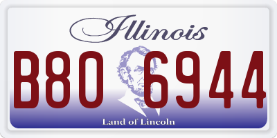 IL license plate B806944
