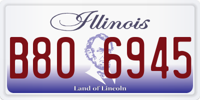 IL license plate B806945