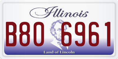 IL license plate B806961