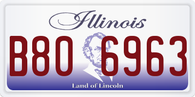 IL license plate B806963