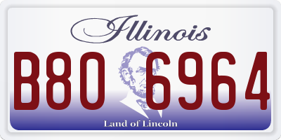 IL license plate B806964