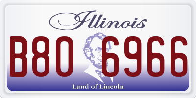 IL license plate B806966