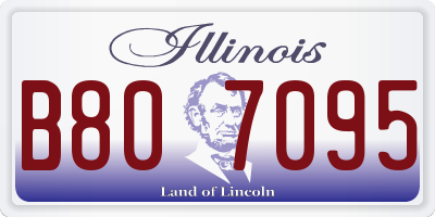 IL license plate B807095