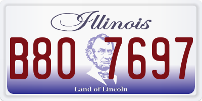 IL license plate B807697