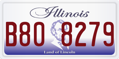 IL license plate B808279