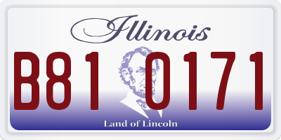 IL license plate B810171