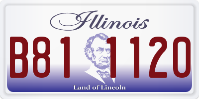 IL license plate B811120