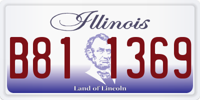 IL license plate B811369