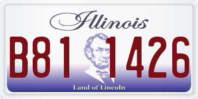 IL license plate B811426
