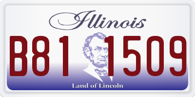 IL license plate B811509