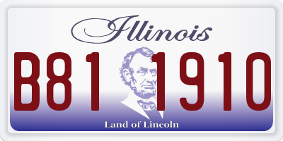 IL license plate B811910