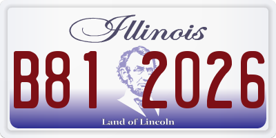 IL license plate B812026