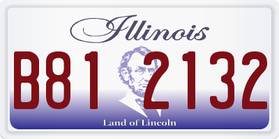IL license plate B812132