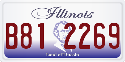 IL license plate B812269