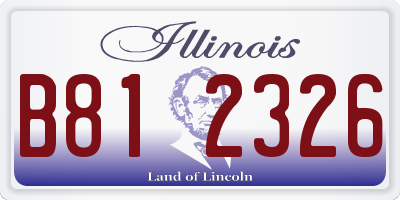 IL license plate B812326