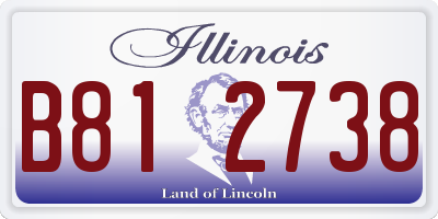 IL license plate B812738