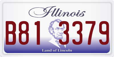 IL license plate B813379