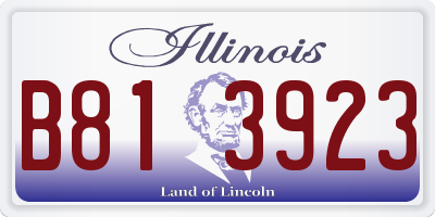 IL license plate B813923