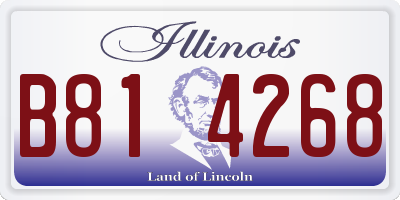 IL license plate B814268