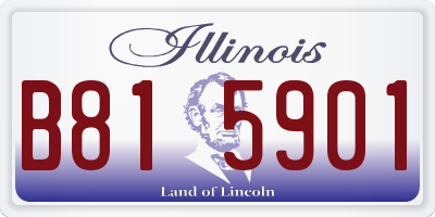 IL license plate B815901
