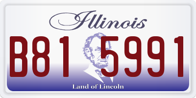 IL license plate B815991