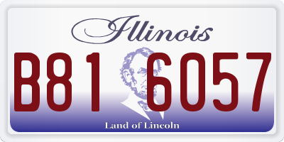 IL license plate B816057