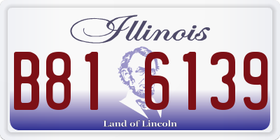 IL license plate B816139
