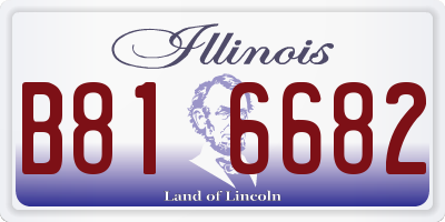 IL license plate B816682