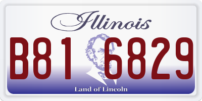 IL license plate B816829