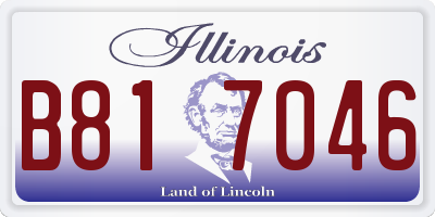 IL license plate B817046