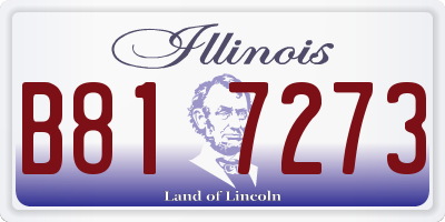 IL license plate B817273