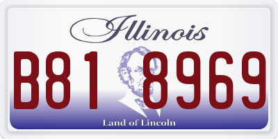 IL license plate B818969
